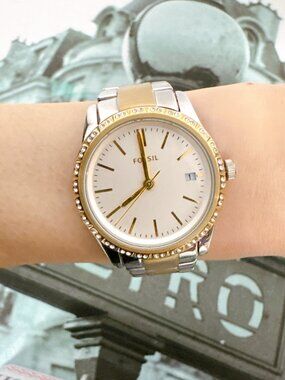 Fossil BQ3376 Stainless Steel Analog Silver Dial Quartz Wrist Watch